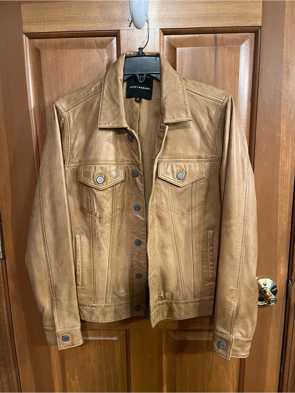 Lucky Brand women's Tan Leather Jacket